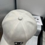 BASEBALL HAT IN WHITE WITH BLACK TRIM 673994 - Image 6