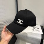 BASEBALL HAT IN BLACK WITH WHITE TRIM 673995 - Image 12