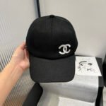 BASEBALL HAT IN BLACK WITH WHITE TRIM 673995 - Image 2