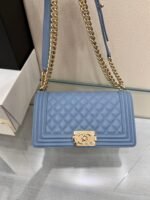 BOY BAG MEDIUM 25 CLOUD BLUE CAVIAR GOLD HARDWARE - Image 11