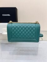 BOY BAG MEDIUM 25 EVERGREEN CAVIAR GOLD HARDWARE - Image 7