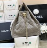 CC 25 HANDBAG IN GRAY 40 SUEDE CALFSKIN GOLD HARDWARE - Image 2