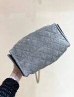 CC 25 HANDBAG IN GREY 30 SUEDE GOLD HARDWARE - Image 16