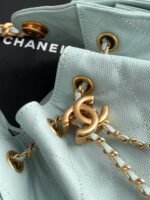 CC 25 MINI HANDBAG 22CM IN BABY BLUE GRAINED CALFSKIN GOLD HARDWARE - Image 4
