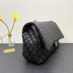 CC CLASSIC FLAP BAG 46 IN BLACK QUILTED CALFSKIN - Image 11