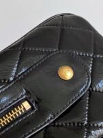 CC HANDBAG 21 IN BLACK PATENT QUILTED CALFSKIN WITH GOLD CHAIN - Image 4