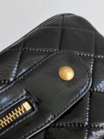 CC HANDBAG 21 IN BLACK PATENT QUILTED CALFSKIN WITH GOLD CHAIN - Image 12