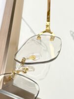 PHOTOCHROMIC LENSES C DE SQUARE FRAME SUNGLASSES CT0093O IN METAL - Image 16
