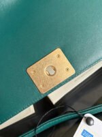 CHANEL 25S BOY BAG 25 IN DARK GREEN LAMBSKIN - Image 10