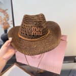 MIUMIU STRAW COWBOY HAT STYLE 19 - Image 7