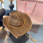 MIUMIU STRAW COWBOY HAT STYLE 19 - Image 5
