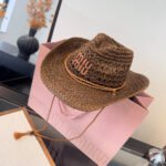 MIUMIU STRAW COWBOY HAT STYLE 19 - Image 16