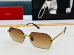 PANTHÈRE RIMLESS GEOMETRIC FRAME SUNGLASSES CT0504S IN METAL - Image 2