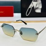 PANTHÈRE RIMLESS GEOMETRIC FRAME SUNGLASSES CT0504S IN METAL - Image 18