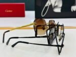 PANTHÈRE RIMLESS GEOMETRIC FRAME SUNGLASSES CT0504S IN METAL - Image 7