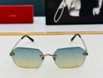 PANTHÈRE RIMLESS GEOMETRIC FRAME SUNGLASSES CT0504S IN METAL - Image 9