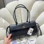 CHANEL 26S BAGUETTE BAG 31 IN BLACK CAVIAR CALFSKIN - Image 12