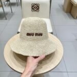 MIUMIU RAFFIA BUCKET HAT STYLE 70 - Image 12