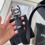 CHANEL 25S BELT 30 MM IN BLACK CALFSKIN 616606 - Image 10