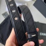 CHANEL 25S BELT 30 MM IN BLACK CALFSKIN 616606 - Image 11