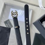 CHANEL 25S BELT 30 MM IN BLACK CALFSKIN 616607 - Image 11