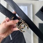 CHANEL 25S BELT 30 MM IN BLACK CALFSKIN 616607 - Image 4