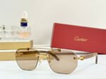 PREMIÈRE GEOMETRIC FRAME SUNGLASSES CT0621S IN METAL AND WOODEN - Image 5