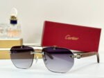 PREMIÈRE GEOMETRIC FRAME SUNGLASSES CT0621S IN METAL AND WOODEN - Image 12