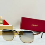 PREMIÈRE SQUARE FRAME SUNGLASSES 530304 IN METAL AND WOODEN - Image 10
