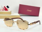 C DE GEOMETRIC FRAME SUNGLASSES CT0606S IN METAL AND WOODEN - Image 2