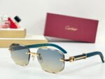 C DE GEOMETRIC FRAME SUNGLASSES CT0606S IN METAL AND WOODEN - Image 11