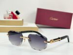 C DE GEOMETRIC FRAME SUNGLASSES CT0606S IN METAL AND WOODEN - Image 14
