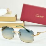 PANTHÈRE RIMLESS RECTANGULAR FRAME SUNGLASSES CT0687S IN METAL - Image 2