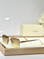 C DE RIMLESS SQUARE FRAME SUNGLASSES CT0610S IN METAL - Image 15
