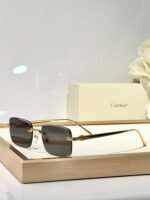 C DE RIMLESS SQUARE FRAME SUNGLASSES CT0610S IN METAL - Image 16