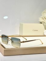 C DE RIMLESS SQUARE FRAME SUNGLASSES CT0610S IN METAL - Image 12