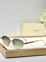 C DE RIMLESS ROUND FRAME SUNGLASSES CT0611S IN METAL - Image 11