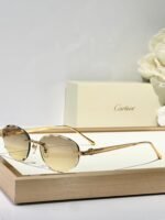 C DE RIMLESS ROUND FRAME SUNGLASSES CT0611S IN METAL - Image 3
