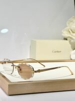 C DE RIMLESS ROUND FRAME SUNGLASSES CT0611S IN METAL - Image 7