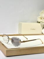 C DE RIMLESS ROUND FRAME SUNGLASSES CT0611S IN METAL - Image 8