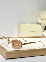 C DE RIMLESS SQUARE FRAME SUNGLASSES CT0610S IN METAL - Image 2