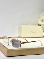 C DE RIMLESS SQUARE FRAME SUNGLASSES CT0610S IN METAL - Image 8