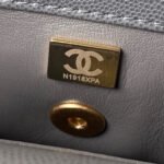 CHANEL 25S COCO HANDLE BAG 23 IN DARK GREY CAVIAR WITH GOLD HARDWARE - Image 18