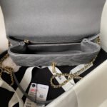 CHANEL 25S COCO HANDLE BAG 23 IN DARK GREY CAVIAR WITH GOLD HARDWARE - Image 15