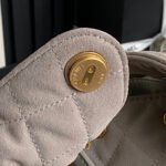 MEDIUM HANDBAG 40 IN BEIGE SUEDE GOLD HARDWARE - Image 12