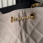 MEDIUM HANDBAG 40 IN BEIGE SUEDE GOLD HARDWARE - Image 8