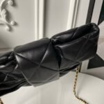 CHANEL 25S BOW BAG 26 IN BLACK LAMBSKIN WITH GOLD HARDWARE - Image 10