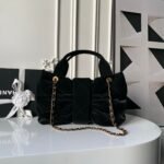 CHANEL 25S BOW BAG 38 IN BLACK VELVET WITH GOLD HARDWARE - Image 18