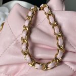 CHANEL 25S MINI BOW BAG 26 IN PINK LAMBSKIN WITH GOLD HARDWARE - Image 3