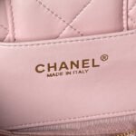 CHANEL 25S MINI BOW BAG 26 IN PINK LAMBSKIN WITH GOLD HARDWARE - Image 8